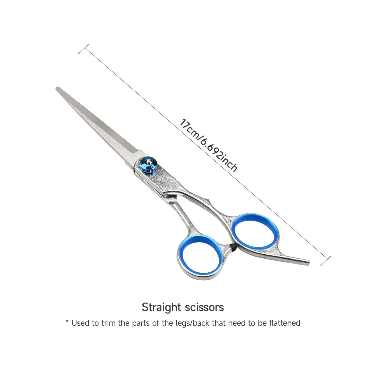 Professional Pet Grooming Scissors Set: Precision Stainless Steel Tools for Perfect Pet Haircuts - 5pcs/Set